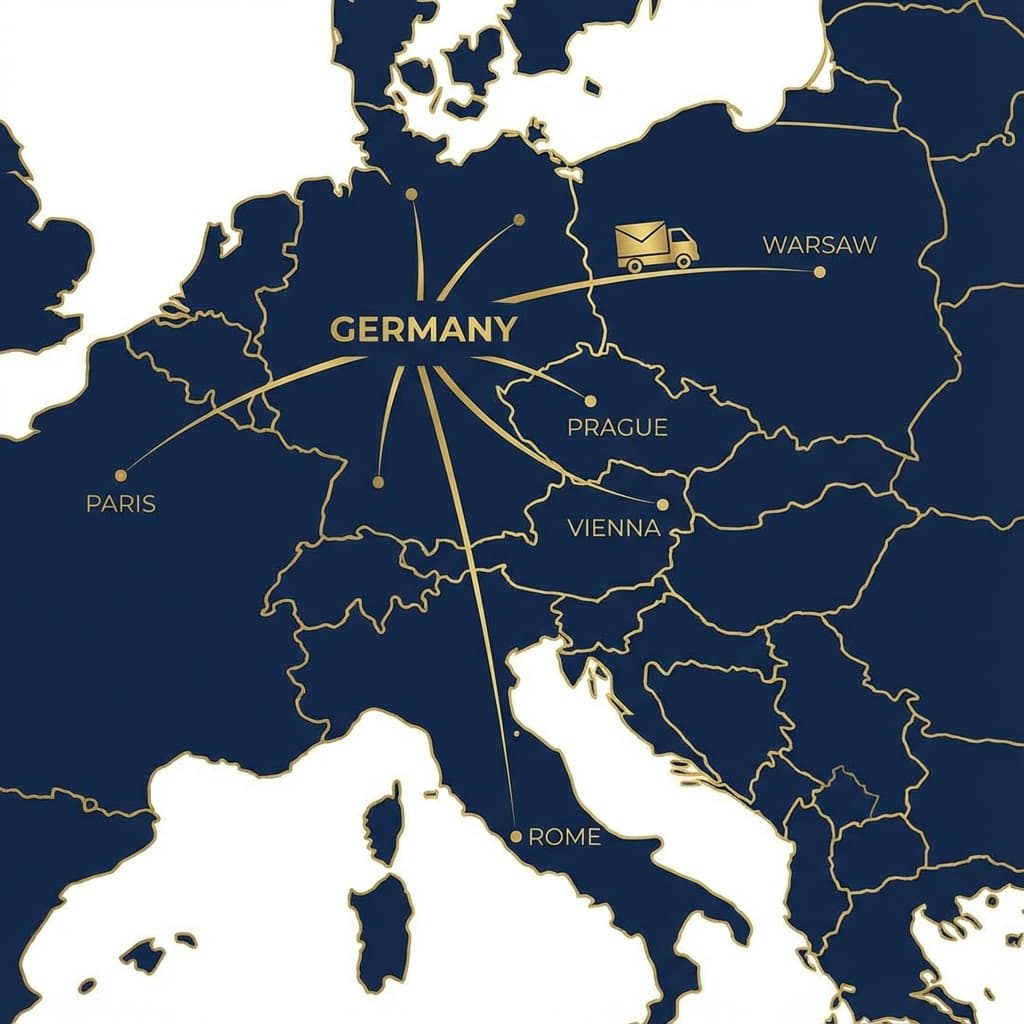 Handwritten Postcard Shipping Times: Germany Self-Serve and Manual Quotes