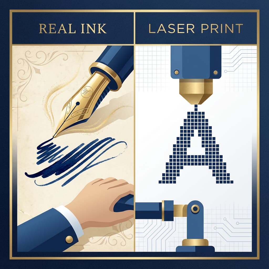 Real Ink vs Laser-Printed Handwriting: How to Tell the Difference